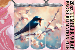 Lively smiles 20oz tumbler wrap, Birds Product Image 1