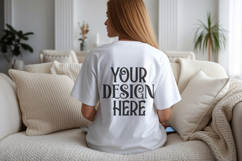 White Comfort Colors C1717 Shirt Mockup, CC 1717 T-shirt C Product Image 1