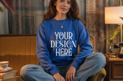 Royal Gildan 18000 Sweatshirt Model Mockups, Product Image 1