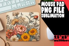 Vintage Spring Blossom Mouse Pad Design Product Image 1