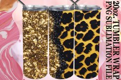 Leopard Luxe &amp; Glitter Safari Tumbler Designs - 20oz Product Image 1