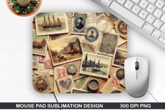 Vintage Mouse Pad Sublimation PNG Design - Mouse Pad PNG Product Image 1