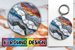 Mosaic Magic Car Coasters: Shimmering Splendor Product Image 1