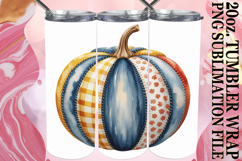 ENCHANTING VIEWS 20oz TUMBLER WRAP, Pumpkin Watercolor Product Image 1