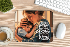 Inspirational Quotes Mouse Pad, Motivational PNG Sublimation Product Image 1