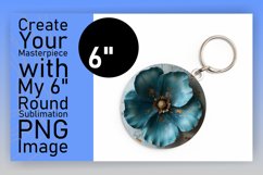 Floral Harmony: 3D Spring Round Designs Design PNG Product Image 1