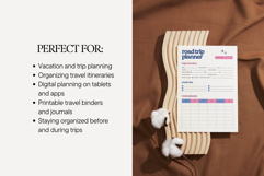 Road Trip Travel Planner Printable &amp; Digital Use PDF Product Image 5
