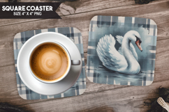 Cute Animals Square Coaster PNG Bundle, Digital Coaster Set Product Image 7