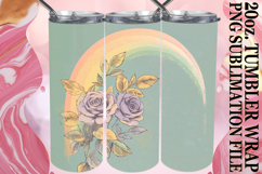 Heartfelt Moments 20oz tumbler wrap, Rainbow Product Image 1