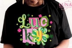 Lucky St Patrick's Day Coquette Png, St Patricks day png Product Image 5