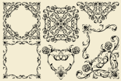 Frames and Borders Decorative vector Page decoration Ornate Product Image 2
