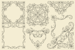 Frames and Borders Decorative vector Page decoration Ornate Product Image 3