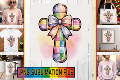 Joyful TSHIRT Gift Ideas PNG, Cross and Bow Product Image 1