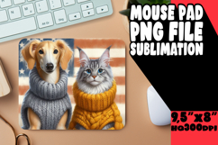 Cozy Mouse Pad Sublimation Magic, Dog and cat Product Image 1