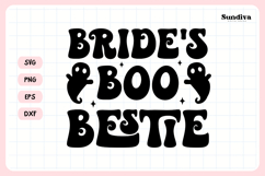 Spooky Bachelorette Party Saying SVG | Bride's Boo Bestie Product Image 3