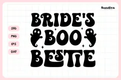 Spooky Bachelorette Party Saying SVG | Bride's Boo Bestie Product Image 3