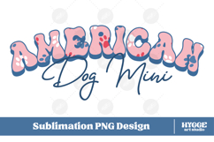 American Dog Mini 4th of July USA Paw DTF PNG Sublimation Product Image 1