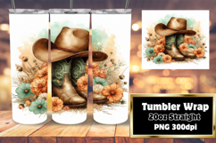 CHIC 20oz PNG Tumbler Wrap , Western Product Image 1