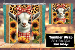 Sublimation Ready 20oz Tumbler , Cute Animals Product Image 1