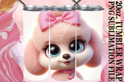Cozy moments 20oz tumbler wrap, 3D Dog Product Image 1