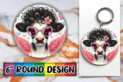 Radiant Circle Keychain Magic PNG, Valentines Product Image 1
