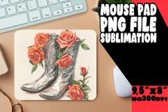 Vibrant Mousepad Flower Sublimation PNG Product Image 1