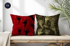 Zombie Hands Rising from Ground Seamless Digital Paper Product Image 2