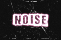Noise Effect Text Style Editable Photoshop Product Image 1