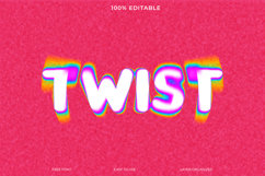 Twist Colorful Text Effect Style Photoshop Product Image 1
