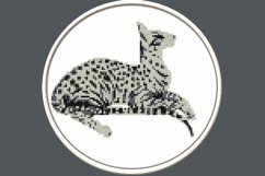 Spotted Cat - PDF Cross Stitch Pattern Product Image 1
