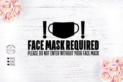 Face Mask Required - Face Mask SVG Product Image 1