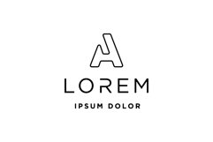 letter a monogram Logo Design Vector Product Image 1