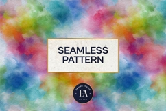 Watercolor Wash Digital Paper | Seamless Rainbow Texture Product Image 3