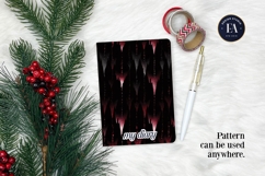 Vampire Fangs Pattern, Dark Gothic Teeth Digital Paper Product Image 4