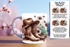 Stunning 15oz Png Mug Wrap Design , Western Product Image 1