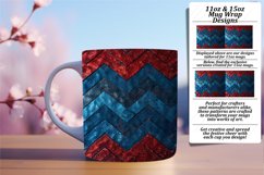 Sparkly Glittery 11oz/15oz Stripes Mug Wrap Product Image 1