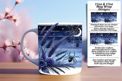 CLASSY PNG Mug Wrap Design 15oz , Halloween Product Image 1