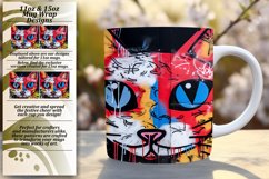 Chromatic Cat Compositions: Sublimation Mug Magic Product Image 1
