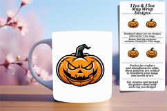 Spooky Pumpkin Animal Mug 11oz/15oz Wrap PNG Product Image 1