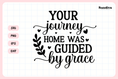 Christian Memorial Quote SVG | Guided By Grace Product Image 3