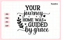 Christian Memorial Quote SVG | Guided By Grace Product Image 3