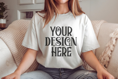 White Comfort Colors 1717 T-shirt Mockups,1717 Mockups Product Image 1