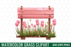Watercolor Grass Clipart Product Image 1