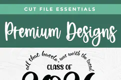 Class of 2026 svg, cute heart grad svg, 2026 graduate senior Product Image 3