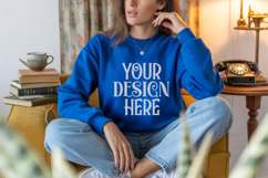 Royal Gildan 18000 Sweatshirt Model Mockups, Product Image 1
