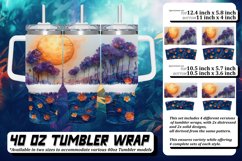 Enchanted Meadow Blossom Floral Tumbler Design Product Image 1