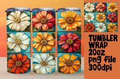 Vibrant Blossom Bonanza 20oz Tumbler Wraps - Sublime Designs Product Image 1