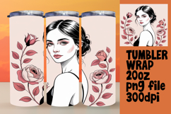 VIVID 20oz Tumbler Wrap for Creative Ideas , Beauty Woman Product Image 1