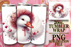 Cozy Sublimation 20oz tumbler wrap, Goose Product Image 1