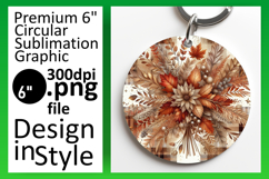 Colorful Circle Design Car Coaster , Autumn Flower Product Image 1